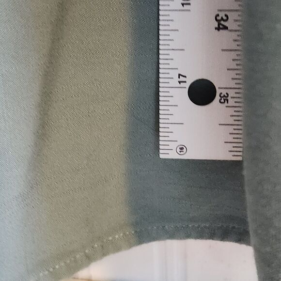 Zesica Women's Sz L Sage Green Smocked Top Tiered Maxi Sun Dress w/ Tie Straps - Picture 13 of 13